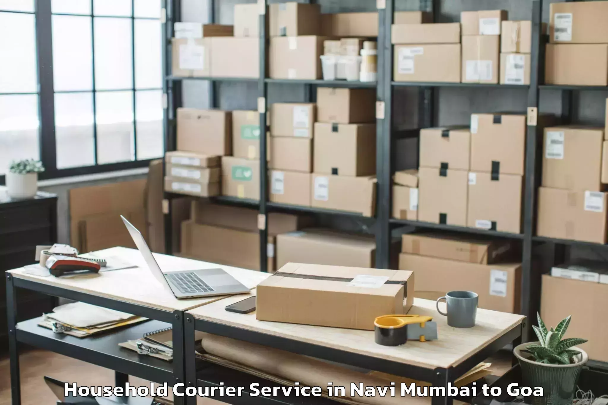 Professional Navi Mumbai to Goa University Household Courier